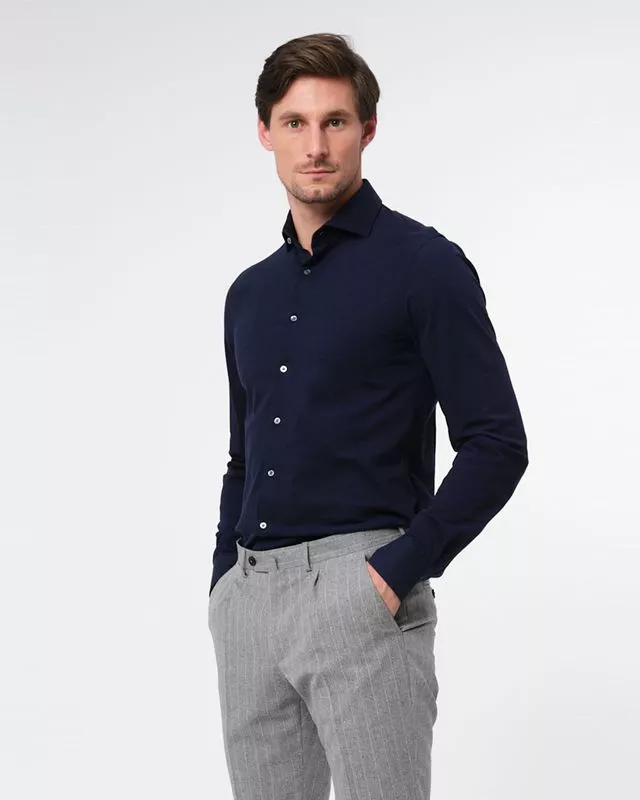 Dutch Dandies Knitted Slim Fit Overhemd LM - Image 5