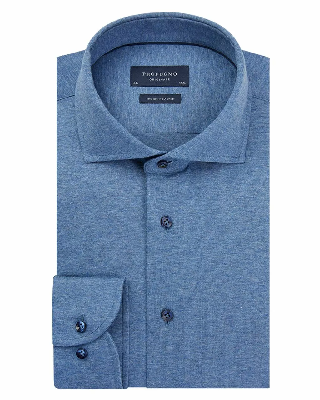 Profuomo Originale Slim Fit Knitted Overhemd LM - Image 2