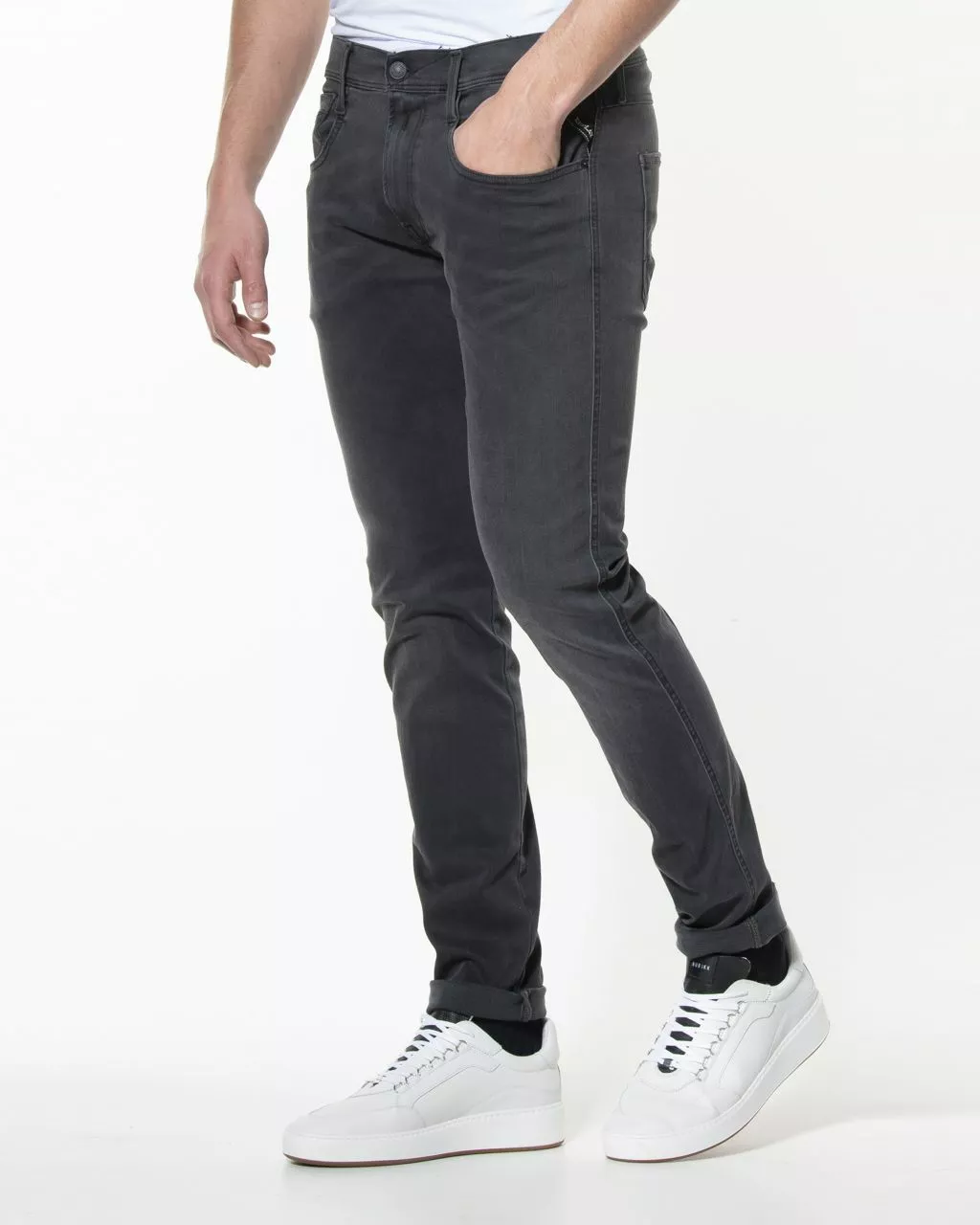 Replay Anbass Hyperflex Re-used Jeans - Image 4