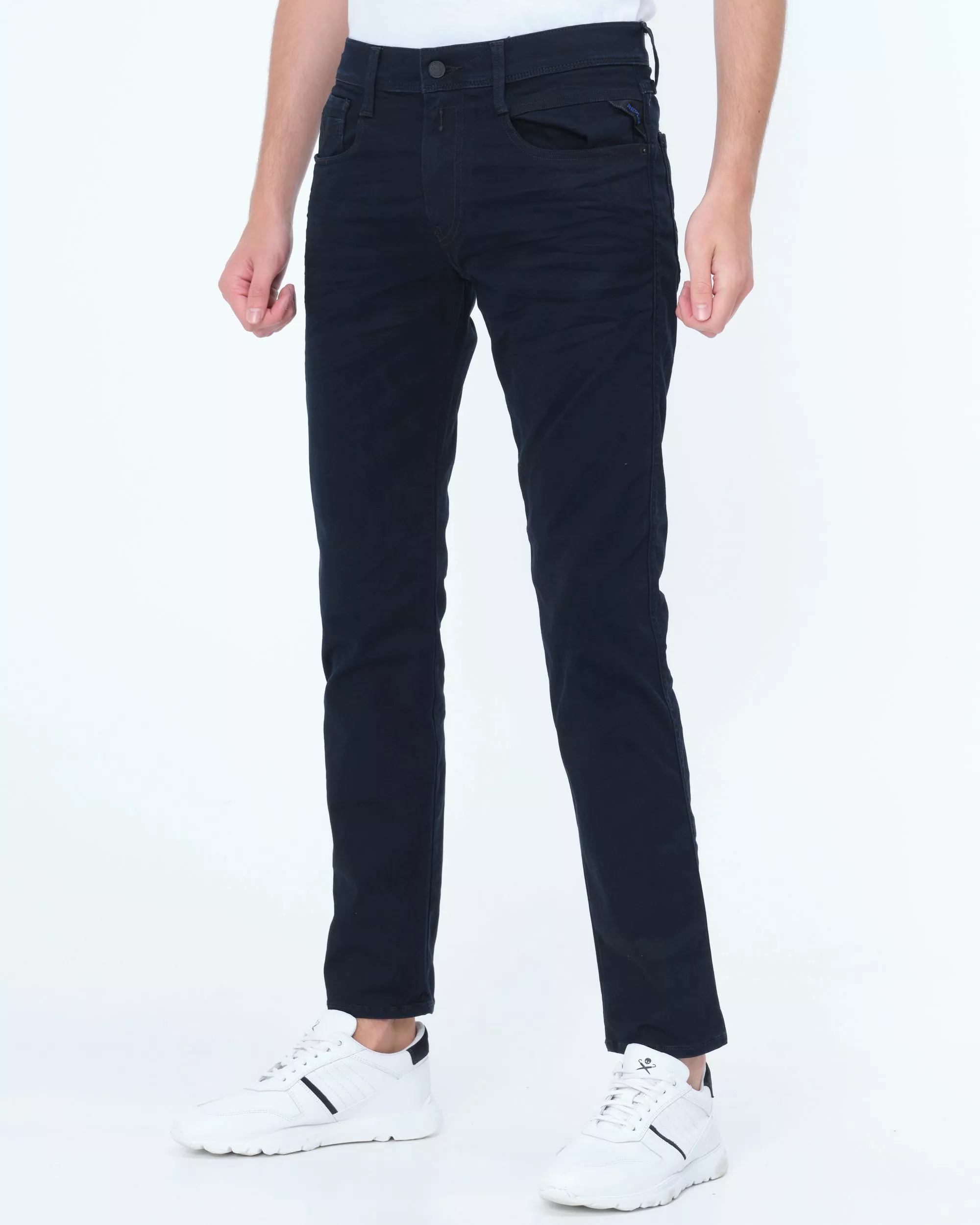 Replay Anbass Hyperflex Re-Used Jeans - Image 4