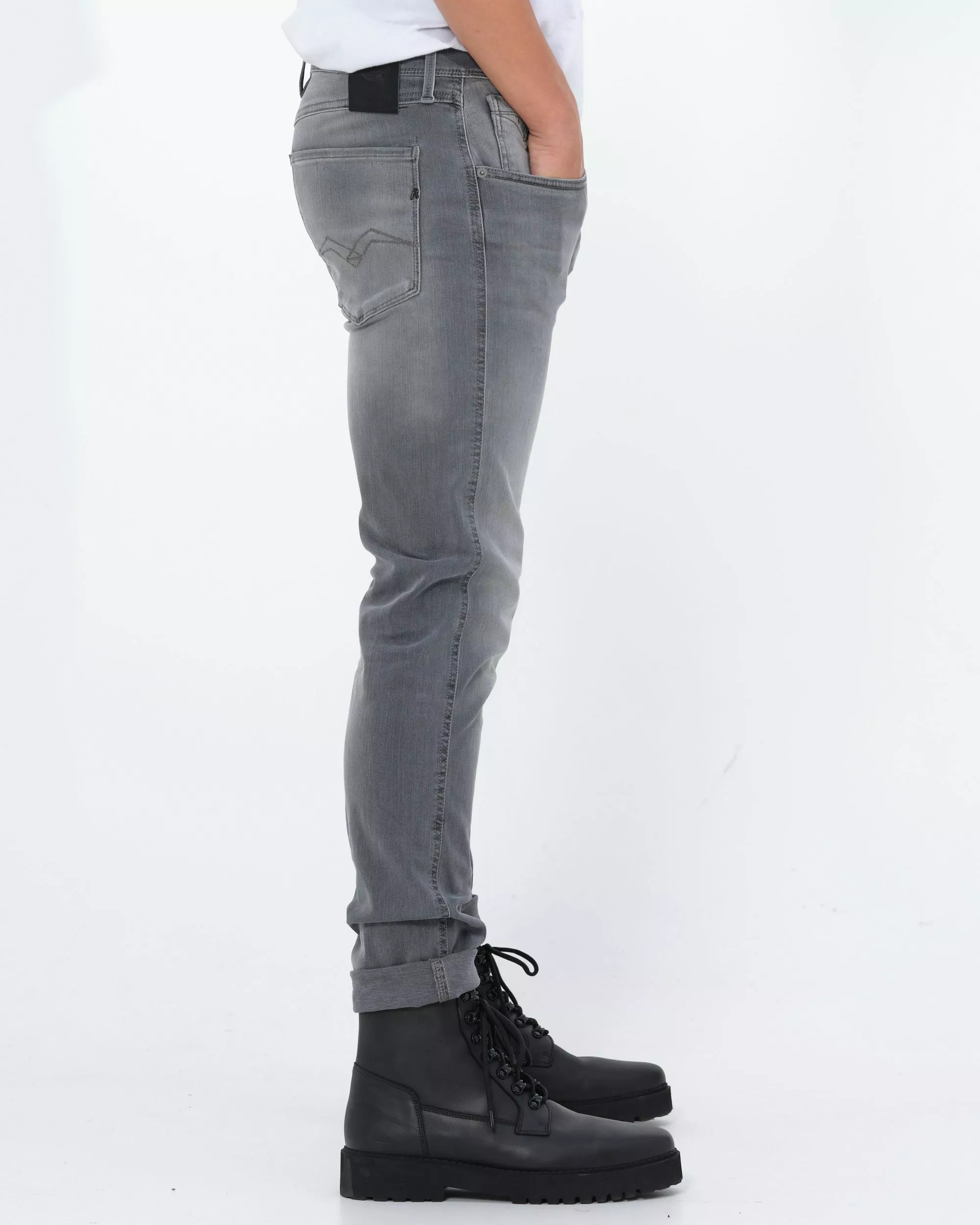 Replay Anbass Hyperflex Re-Used Jeans - Image 5