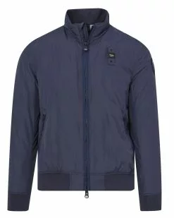 Blauer Gewatteerde Jas