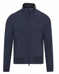 Blauer Gewatteerde Jas