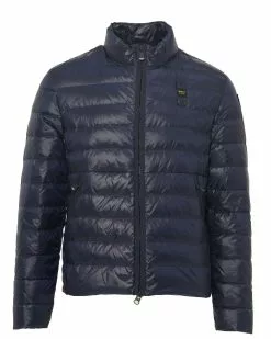 Blauer Gewatteerde Jas