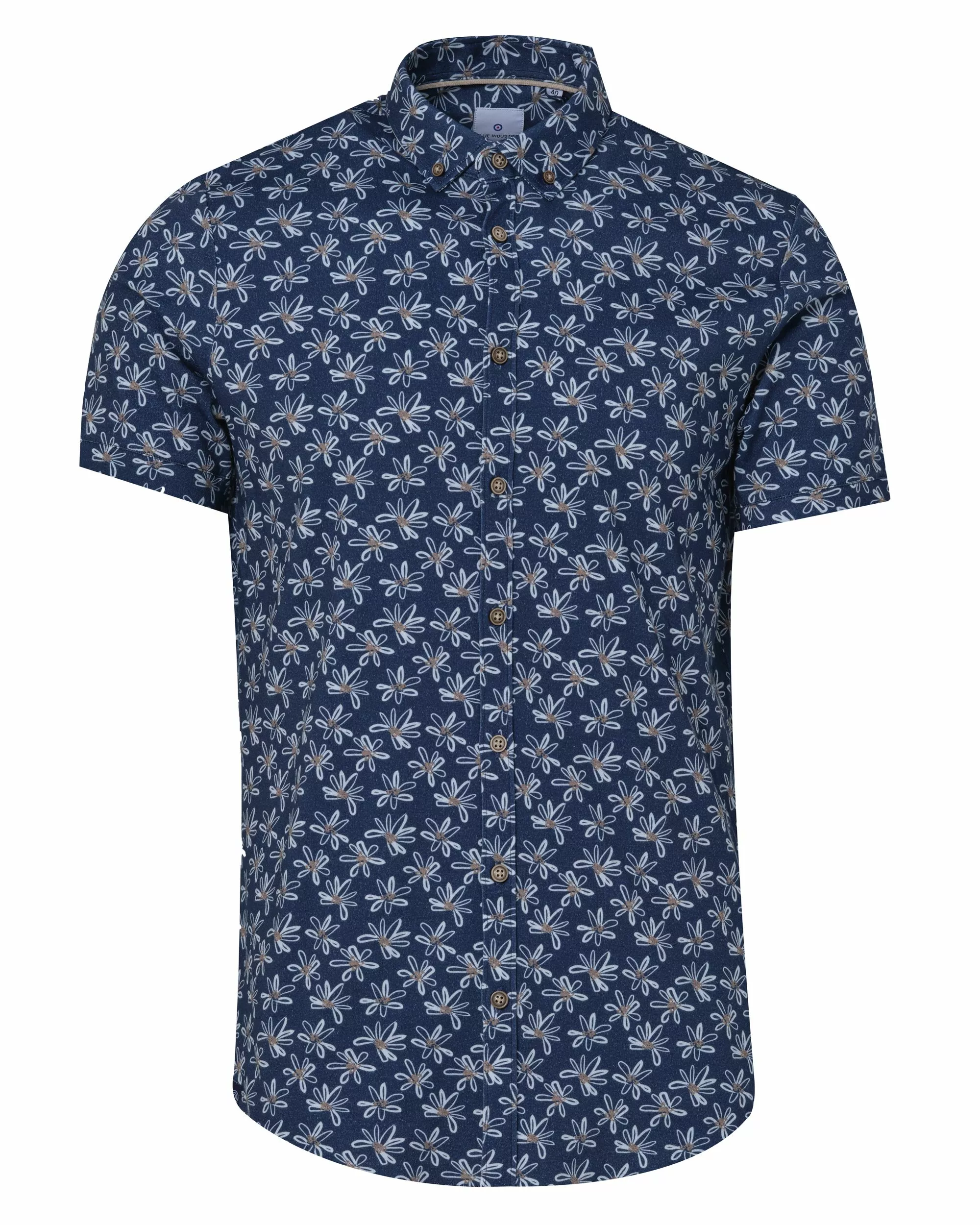 Blue Industry Casual Overhemd KM - Image 2