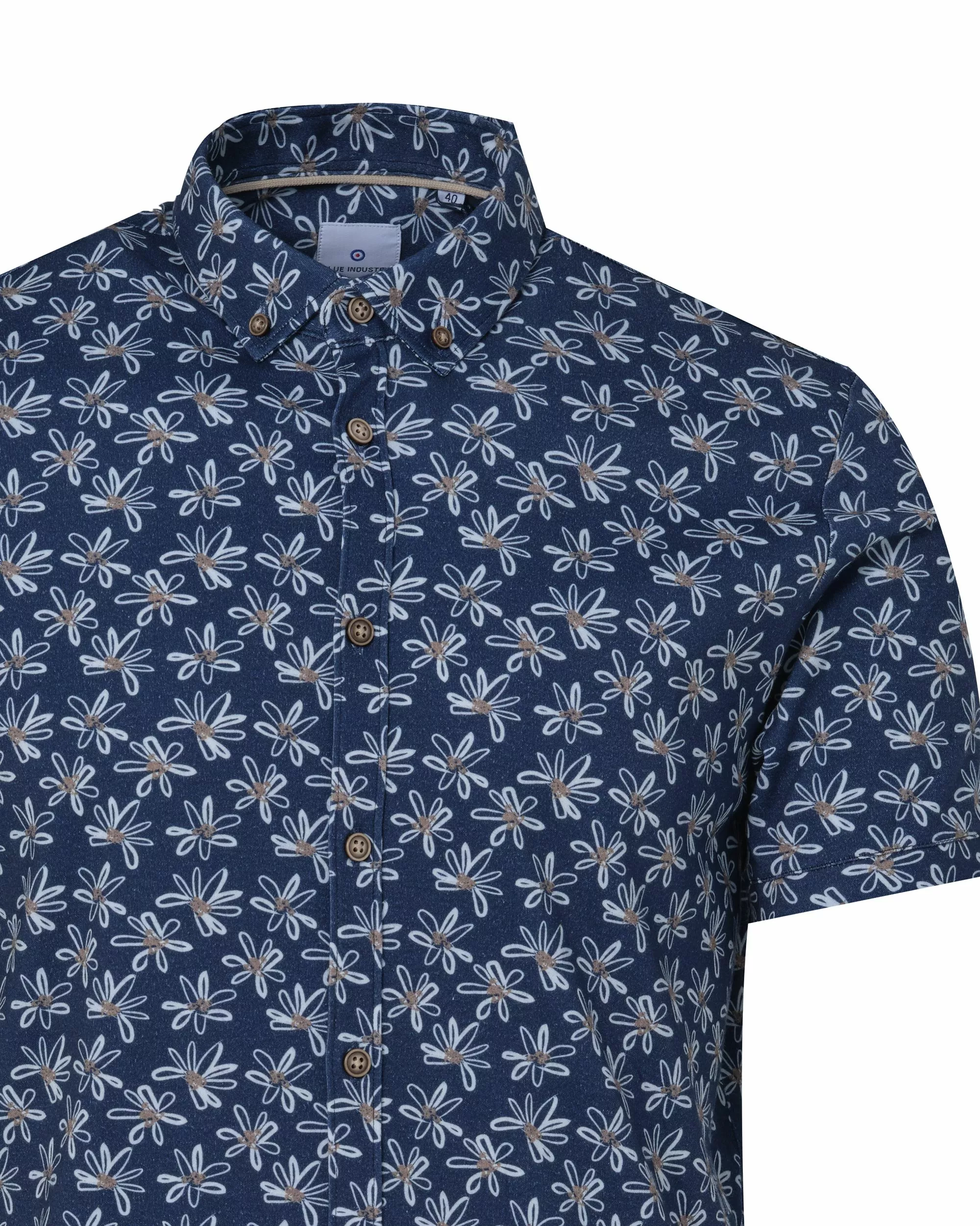 Blue Industry Casual Overhemd KM - Image 3